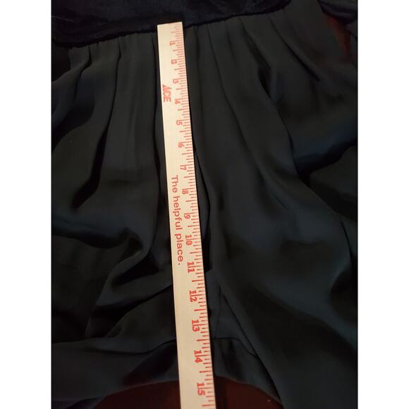 Vtg 90s CDC NWT Velvet Chiffon Tieback Jumpsuit Size 10 Whimsigoth Grunge Black - Picture 11 of 12